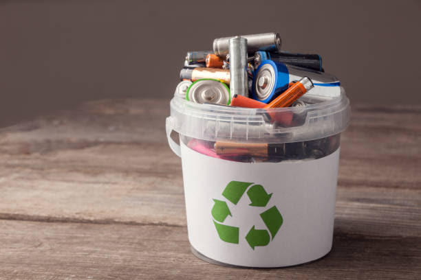 Bucket of batteries